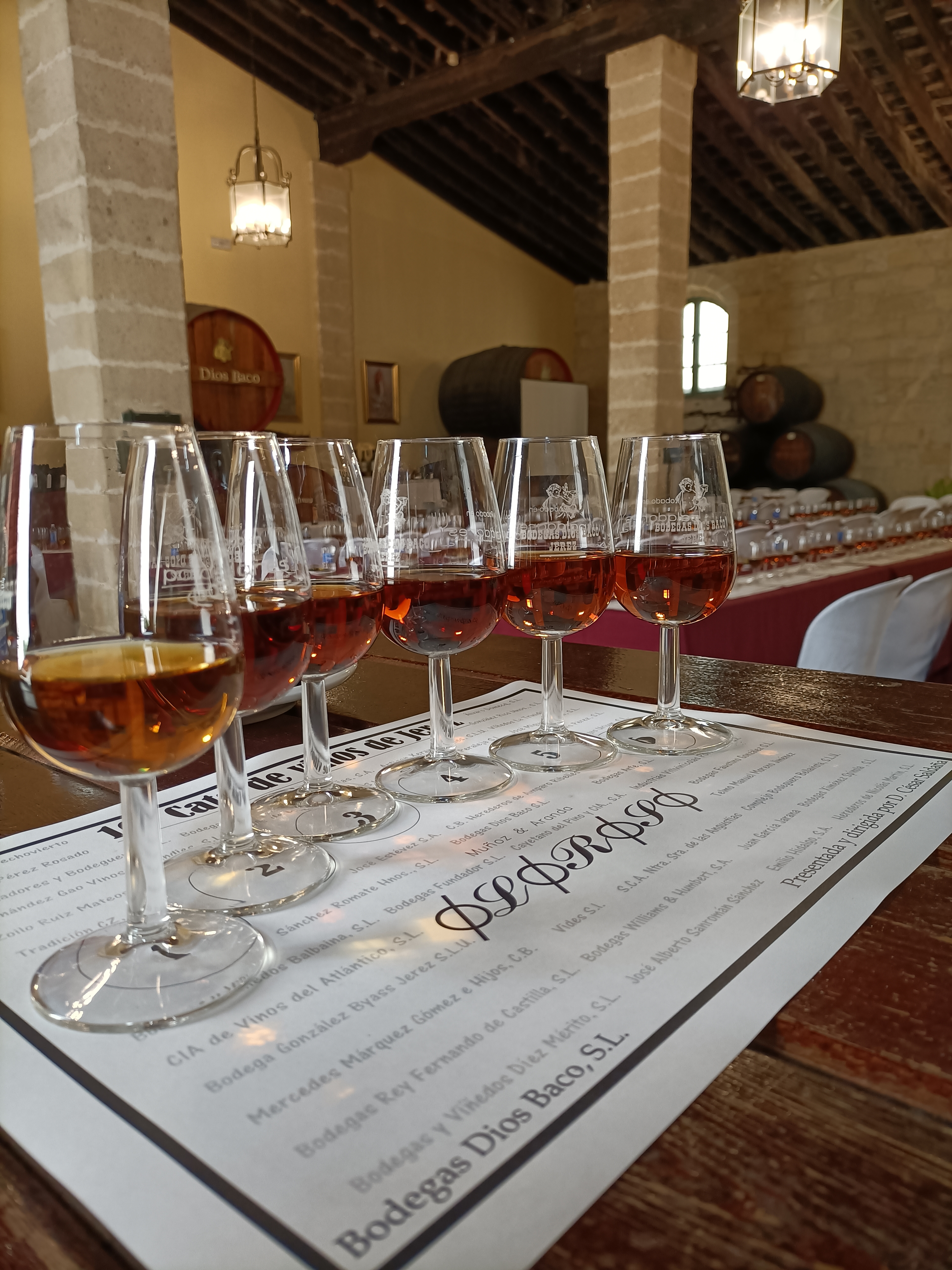 Cata de Vinos de Jerez BODEGAS DIOS BACO 2023